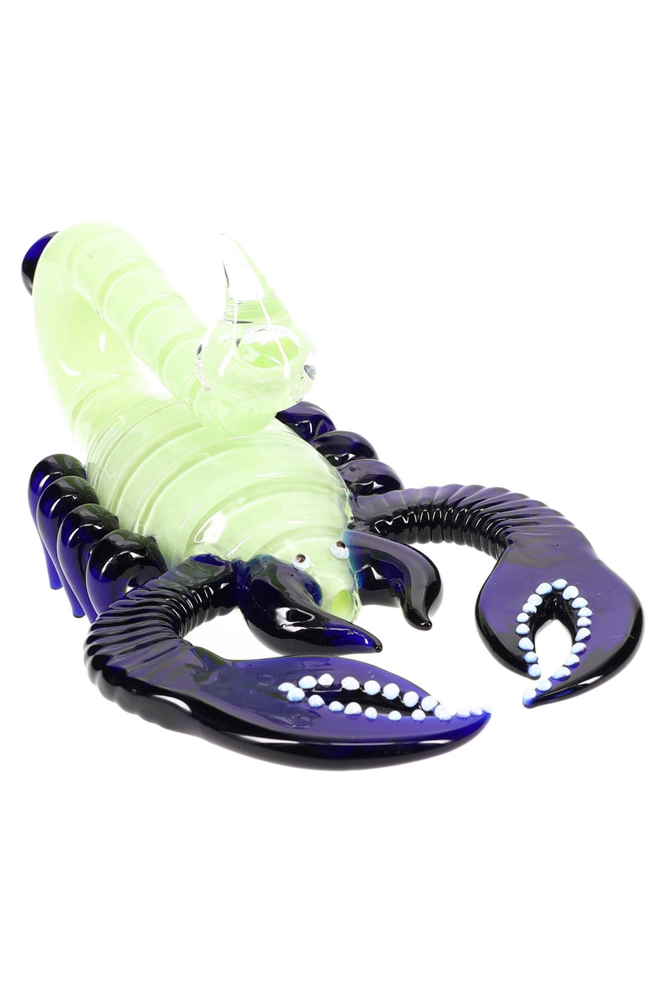 9" Colorful Frit Glass Scorpion Pipe